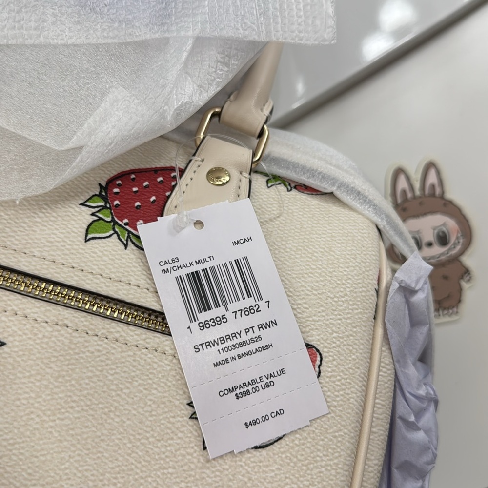 Coach Rowan Satchel Bag With Strawberry Print🍓✨ - Picture 7 of 7
